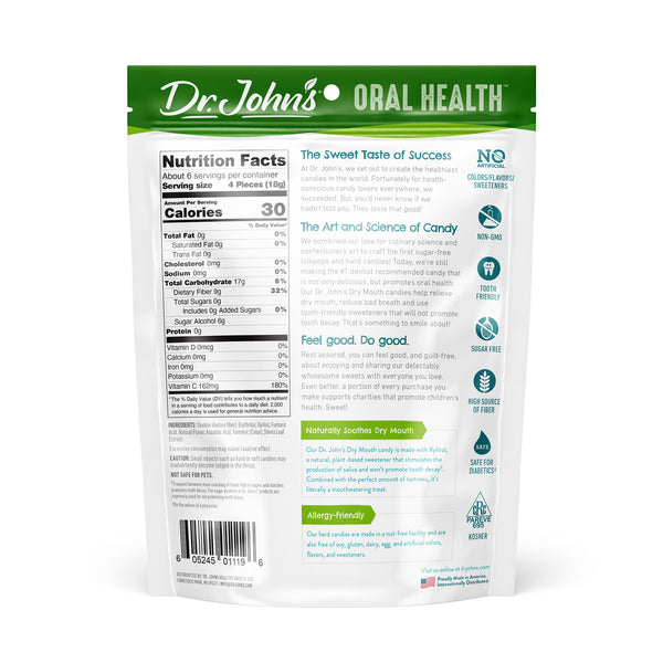 Lemon Dry Mouth Drops Dr. John's Healthy Sweets