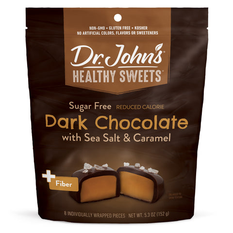 Sea Salt Caramel Squares - Dark Chocolate