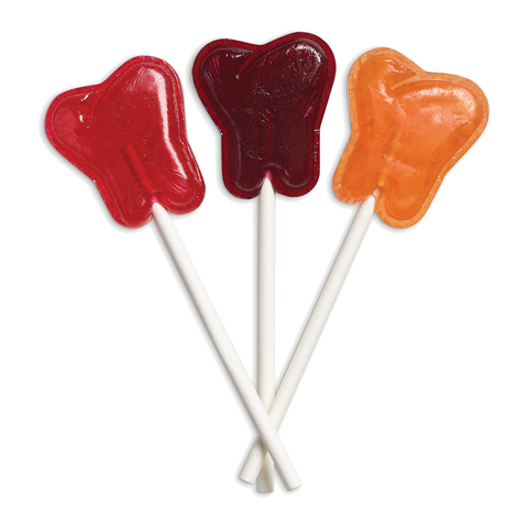 Thrive Fruit Mix Tooth Shaped Lollipops