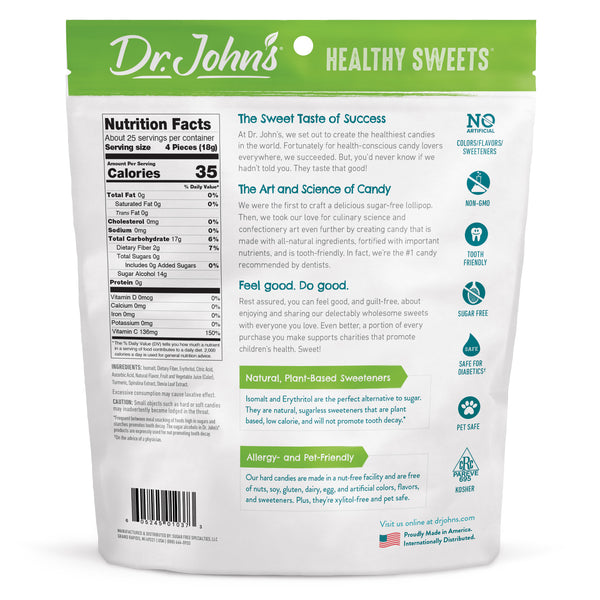 Xylitol Free Fresh Fruit Hard Candy Dr. John's Healthy Sweets