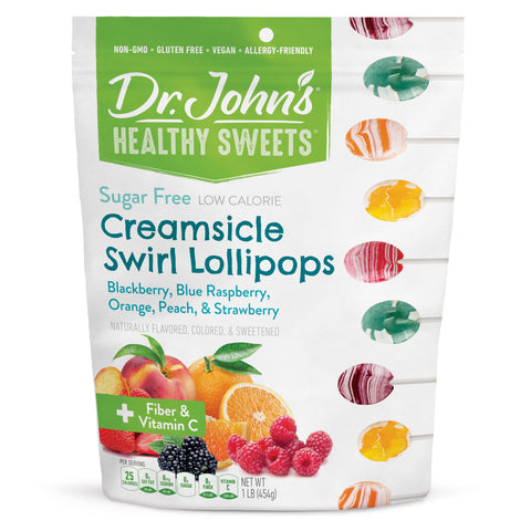 Creamsicle Swirl Lollipops