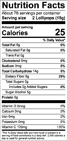 Fresh Fruit Tooth Shaped Lollipops