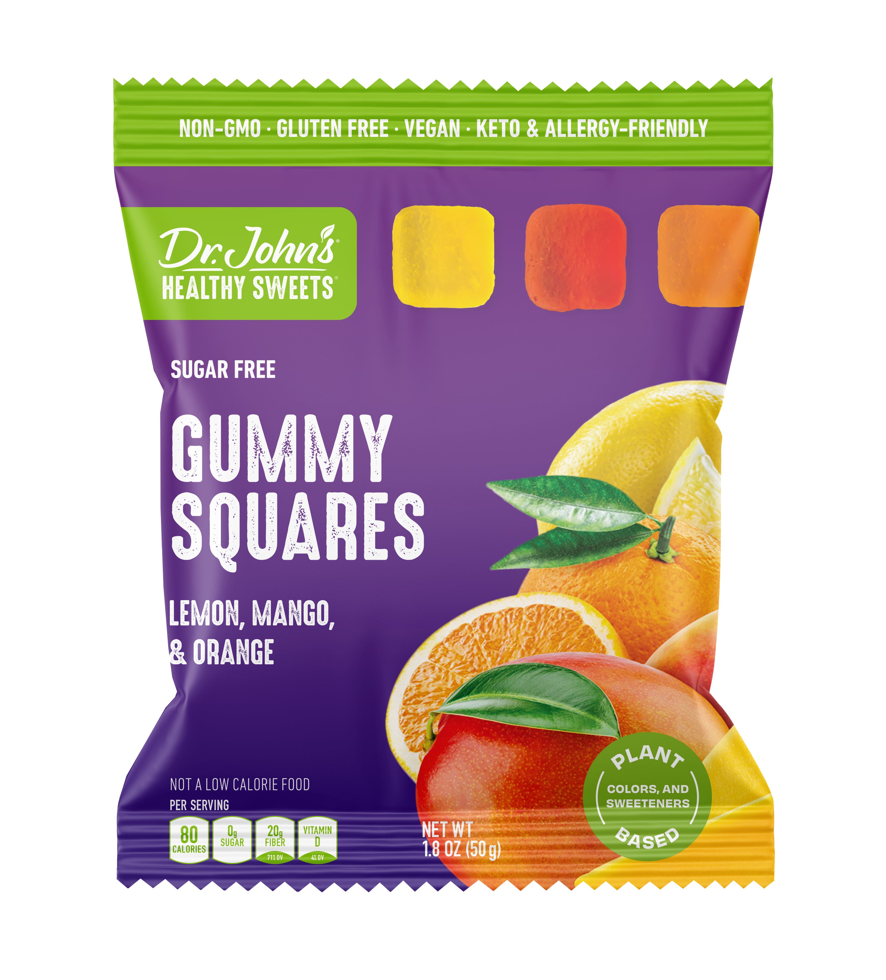 Gummy Squares Tropical Fruit Mix Candies