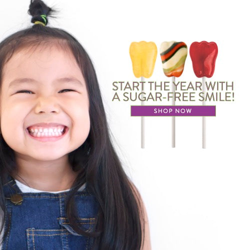 Start the year with a sugar-free smile. - Shop Dr. John's