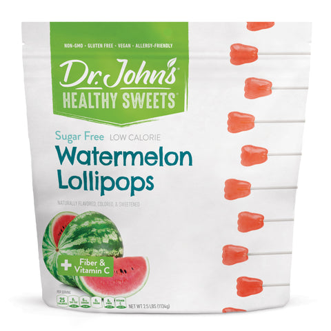 Watermelon Tooth Shaped Lollipops