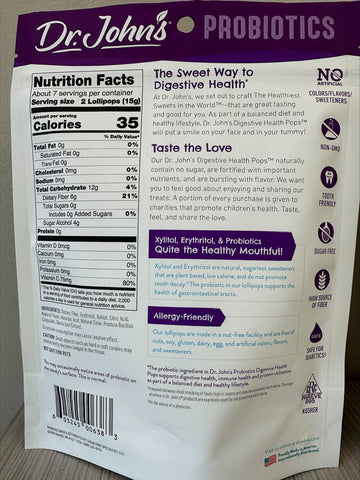 Oops! Wrong Shape Probiotic Lollipops