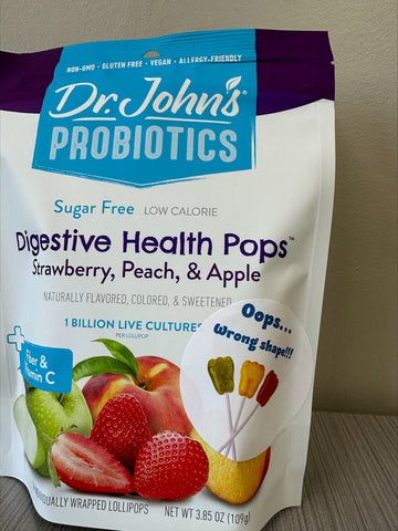 Oops! Wrong Shape Probiotic Lollipops