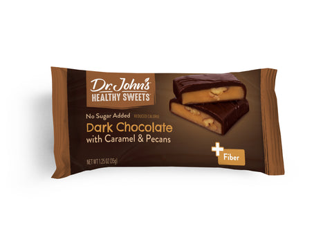Pecan Caramel Bars - Dark Chocolate