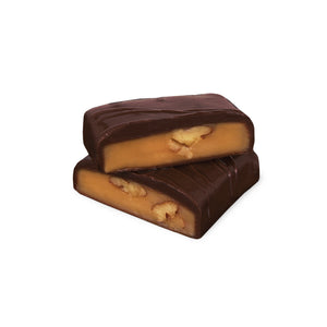 Pecan Caramel Bars - Dark Chocolate