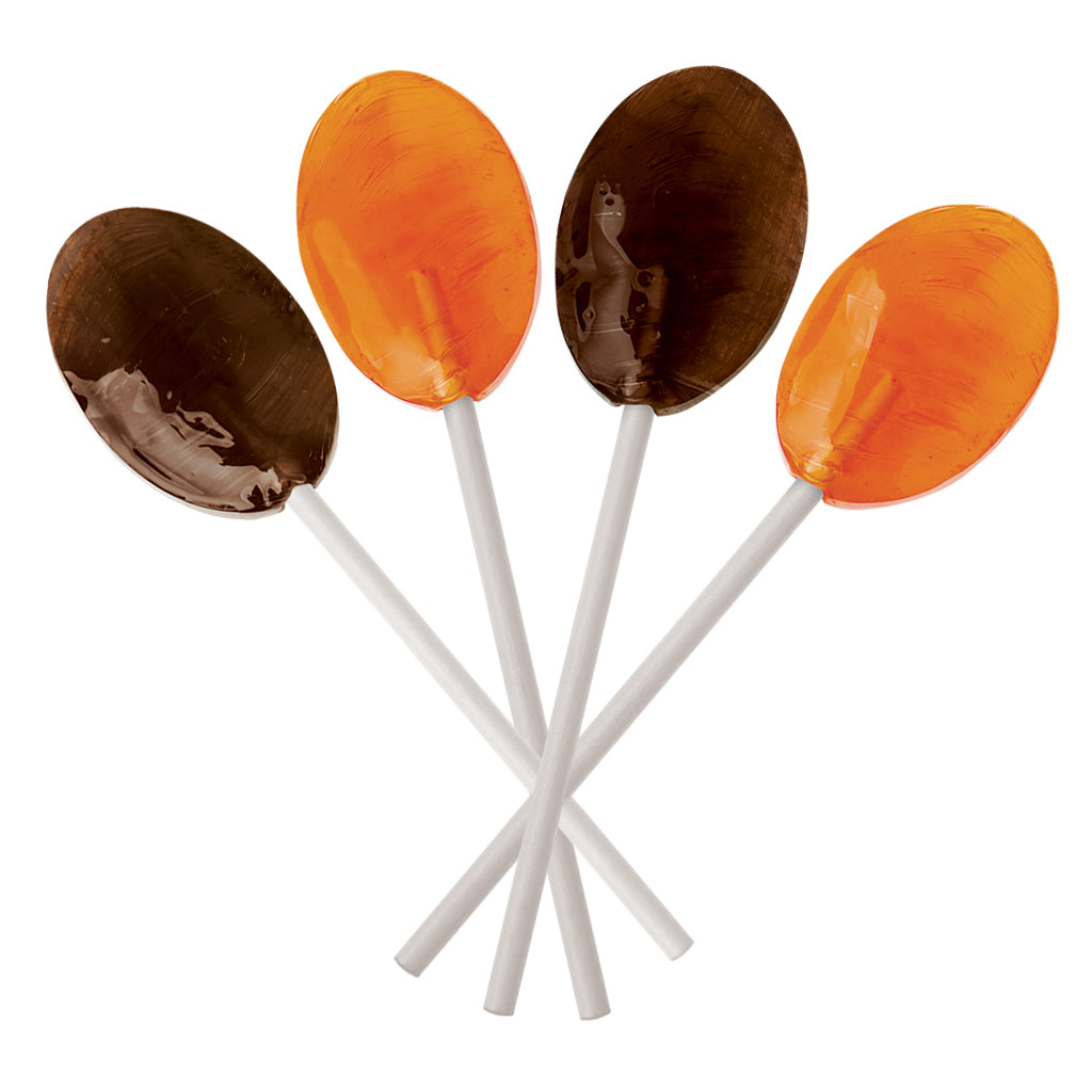 Orange and Chocolate Lollipops