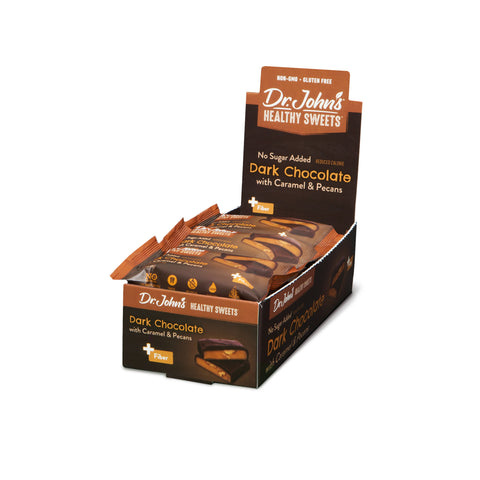 Pecan Caramel Bars - Dark Chocolate