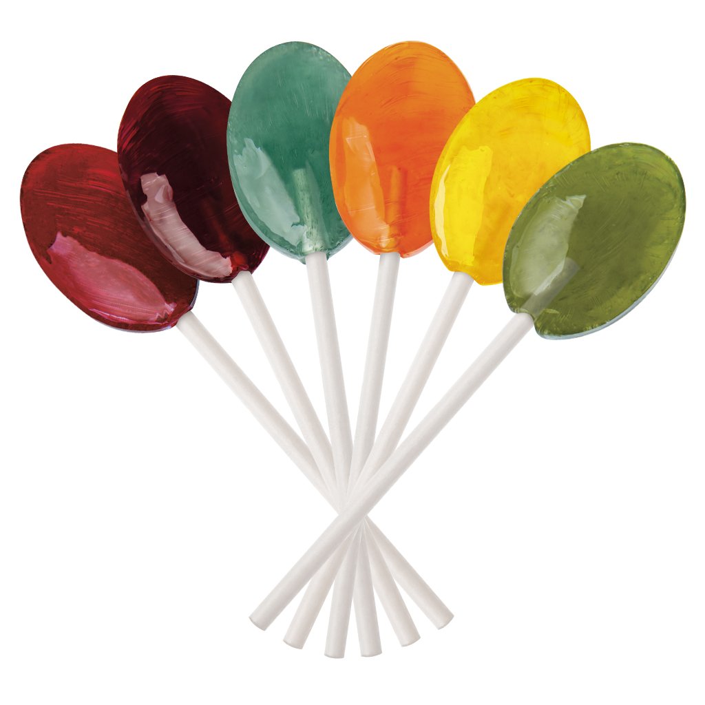 Xylitol-Free Classic Fruits Oval Lollipops